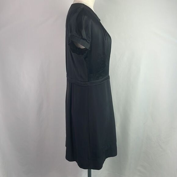 Marc Jacobs Black Silk Cap Sleeve Dress - Picture 3 of 8